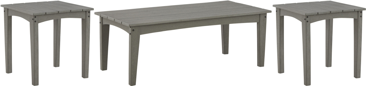 Visola 3 Piece Outdoor Seating - Gray Visola 3 Piece Outdoor Seating - Gray
