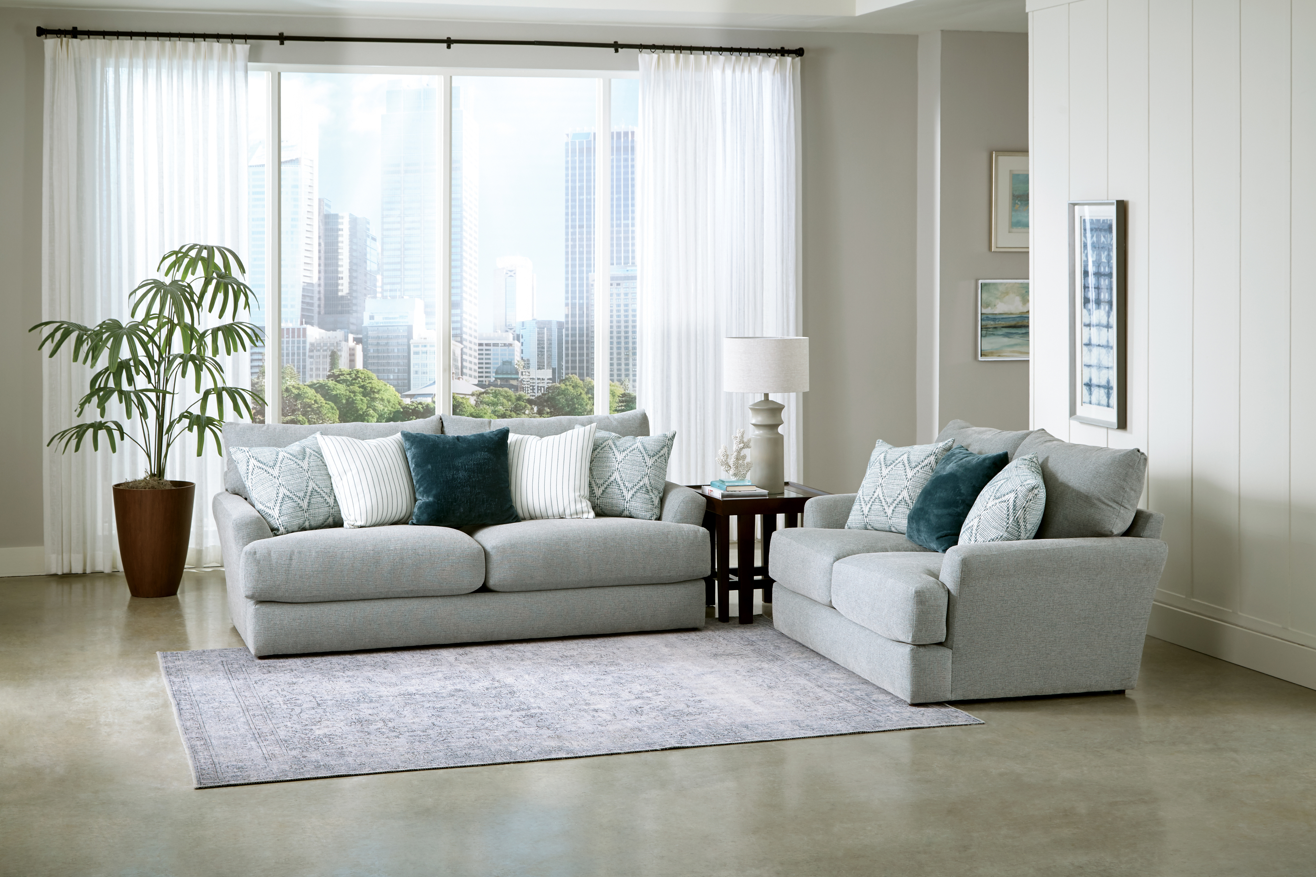 iAmerica Charlotte Seafoam Loveseat Big Sandy Superstore Furniture Mattress Appliance Superstore