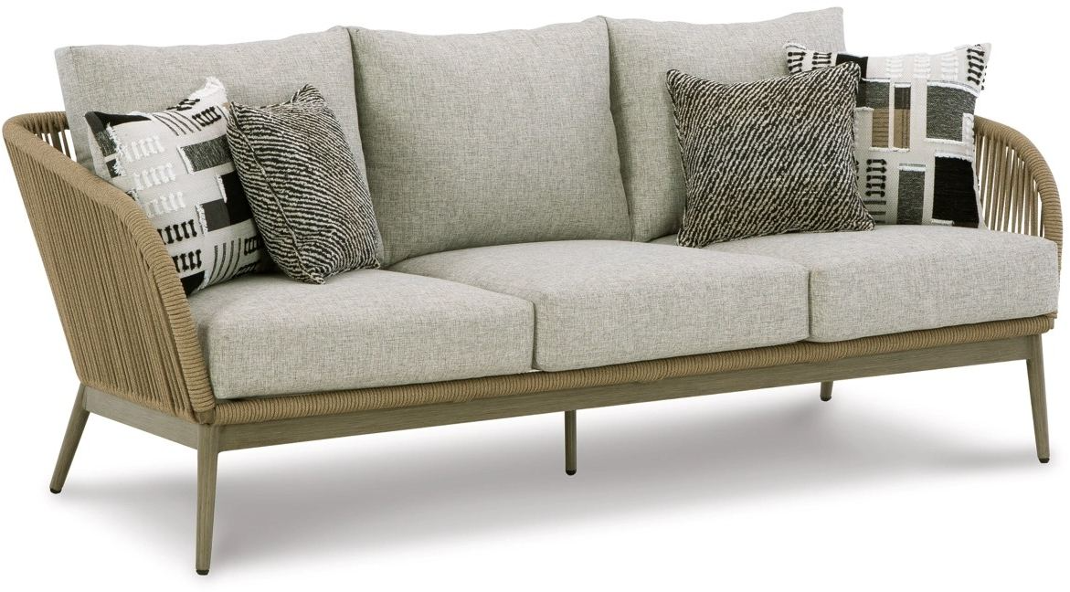 Swiss Valley Outdoor Sofa with Cushion - Beige Swiss Valley Outdoor Sofa with Cushion - Beige
