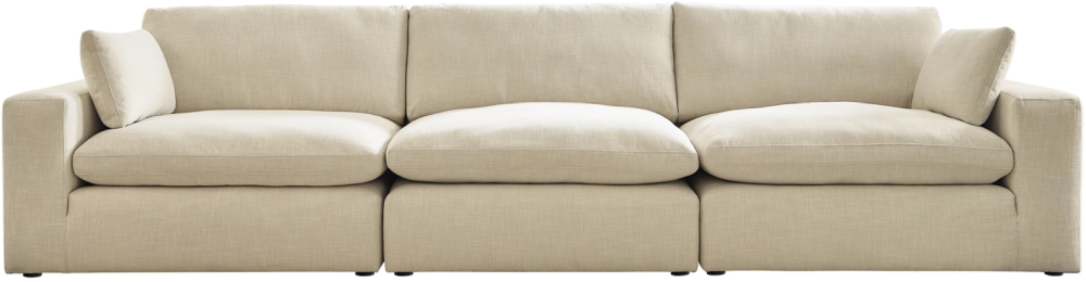 Benchcraft Elyza 3 Piece Linen Sectional Sofa