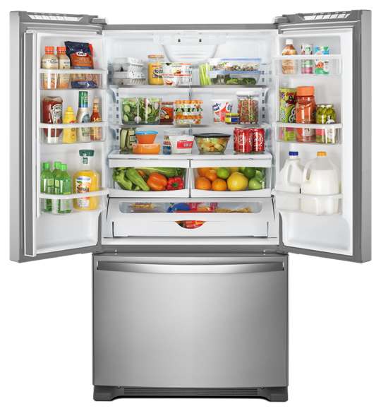 Whirlpool® 25 Cu. Ft. Wide French Door Refrigerator-Fingerprint Resistant Stainless Steel-2