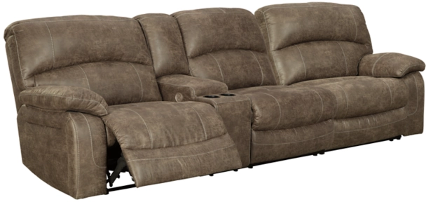 Benchcraft Segburg 2-Piece Driftwood Power Reclining Sectional Sofa