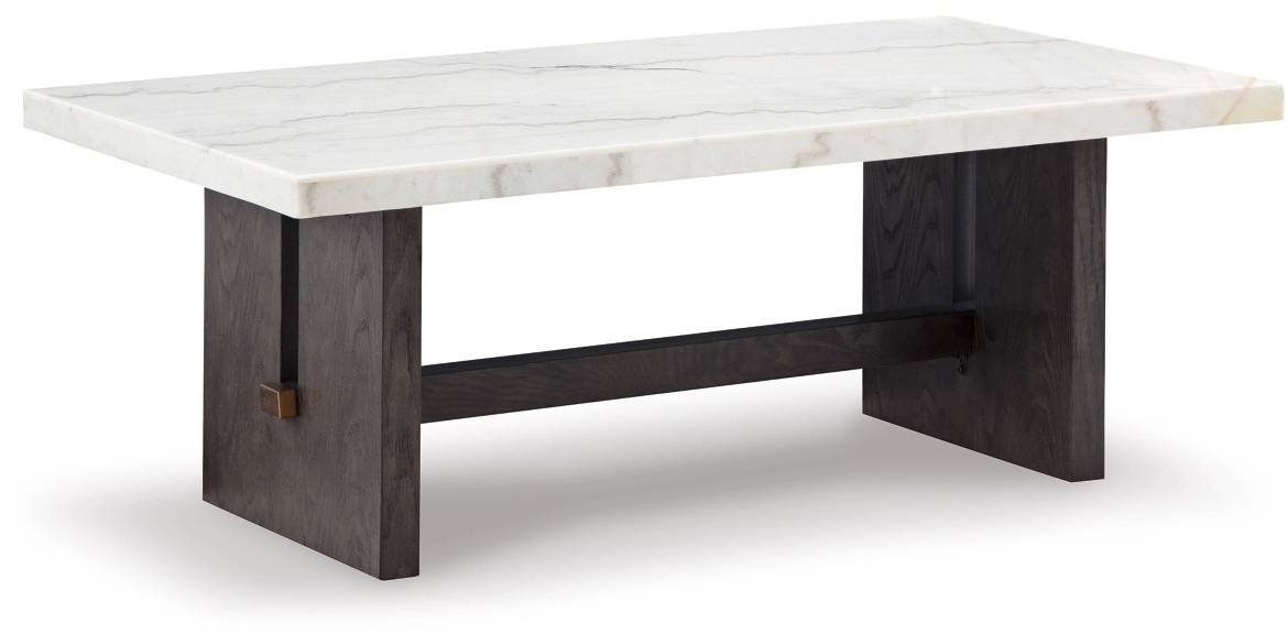 Dark top white bottom coffee table discount