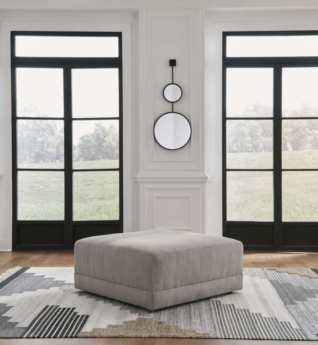 Katany Oversized Accent Ottoman - Shadow Katany Oversized Accent Ottoman - Shadow