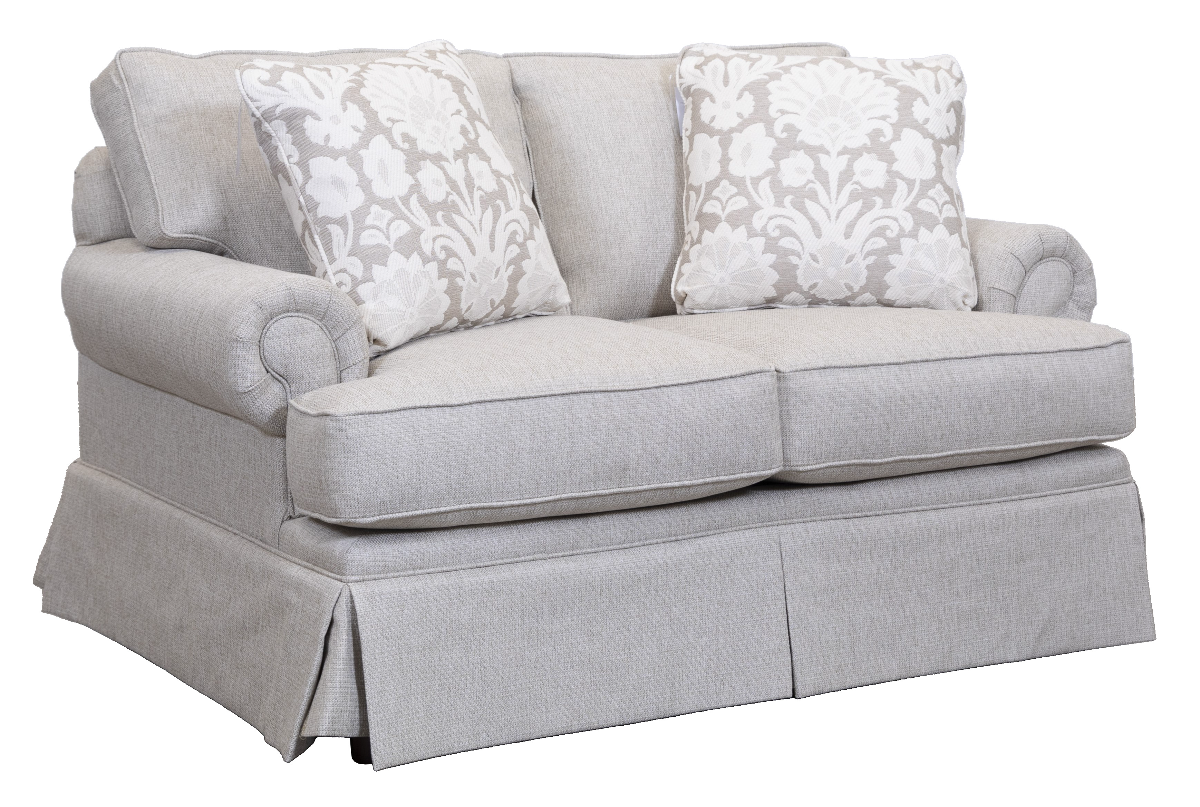 Craftmaster Guest List Skirted Loveseat Miskelly Furniture