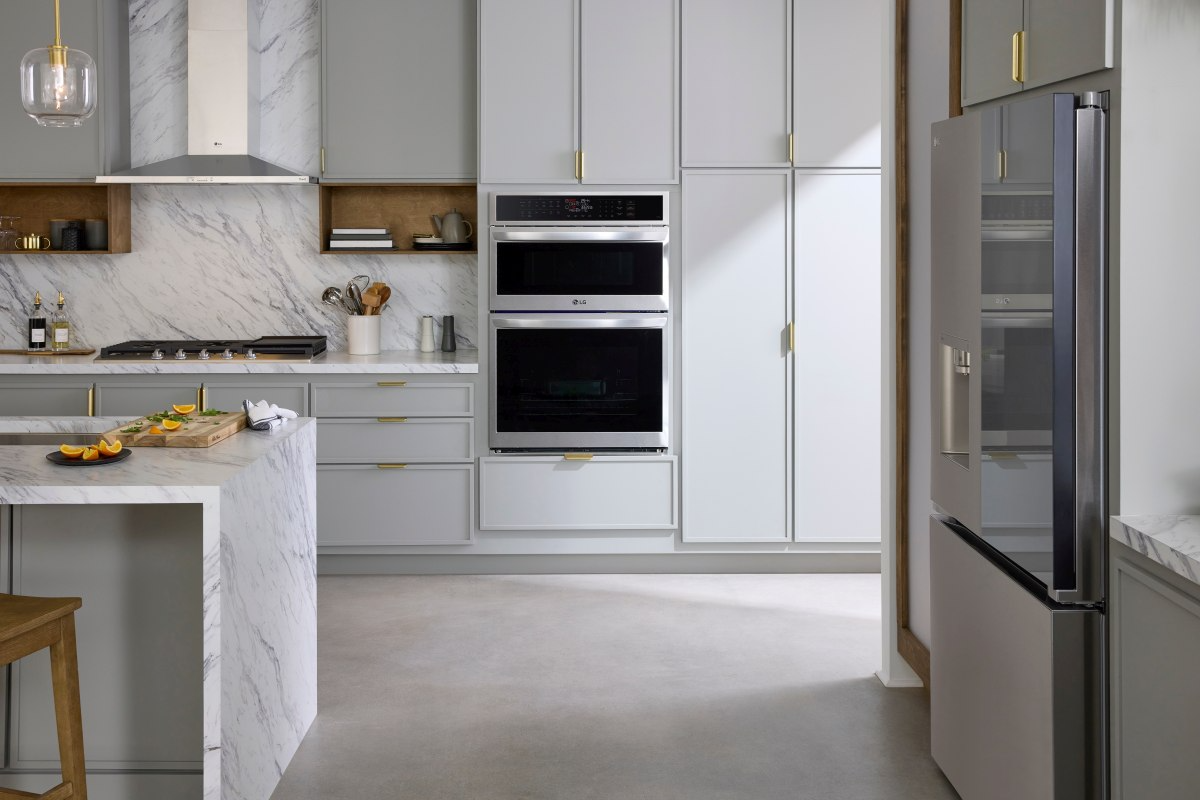 LG stainless steel microwave