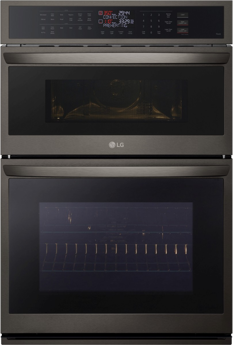 LG 30” PrintProof® Black Stainless Steel Electric Built In Oven ...