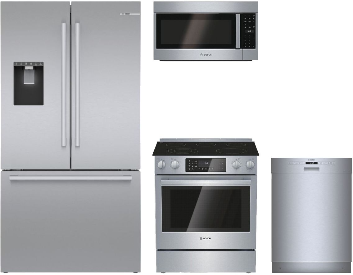 Bosch 4 Piece Stainless Steel Kitchen Package 