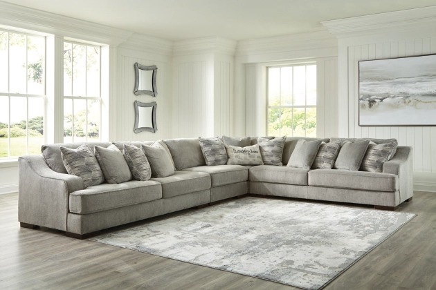 Signature Design by Ashley® Bayless 4-Piece Smoke Sectional-8