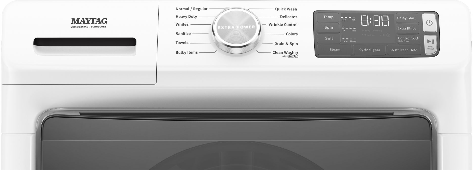 Maytag® White Front Load Laundry Pair-1