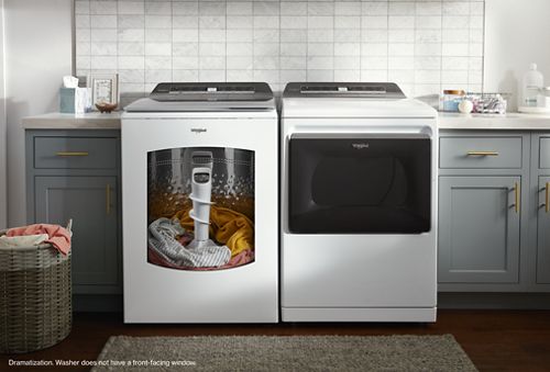 Whirlpool Top Load Washer & Electric Dryer Laundry Pair - Thumbnail 5