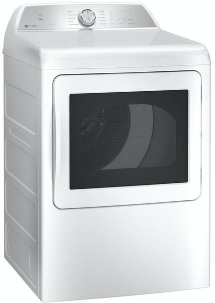 GE Profile® White Top Load Washer & Gas Dryer Laundry Pair-2