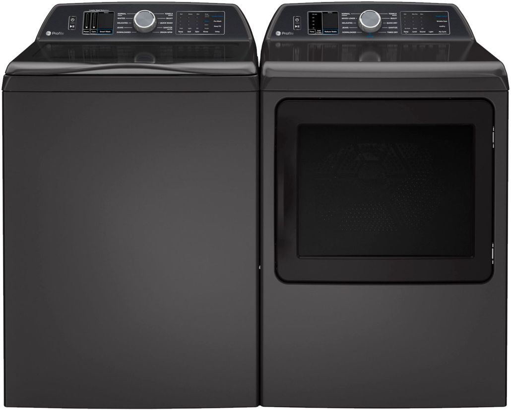 GE Profile Diamond Gray Laundry Pair