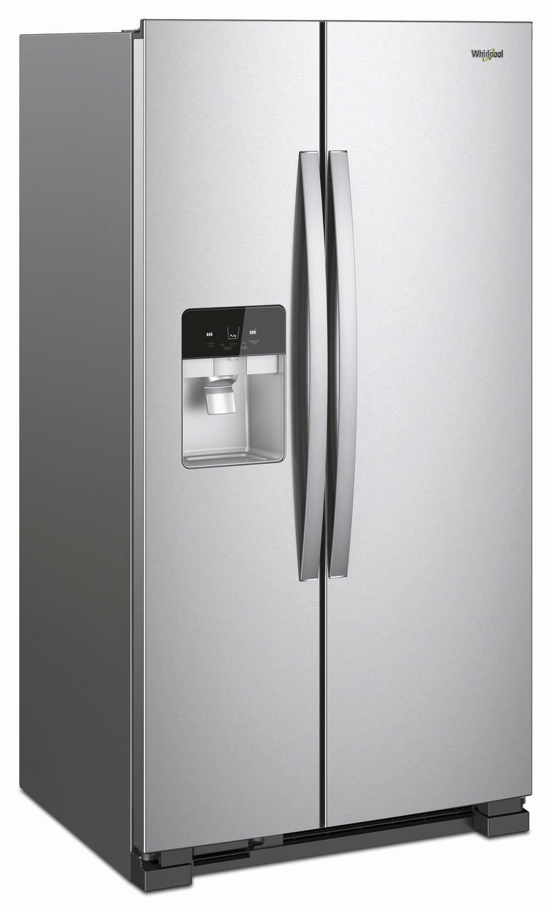 Whirlpool® 21.4 Cu. Ft. Side-by-Side Refrigerator-Fingerprint Resistant Stainless Steel-Scratch & Dent-1