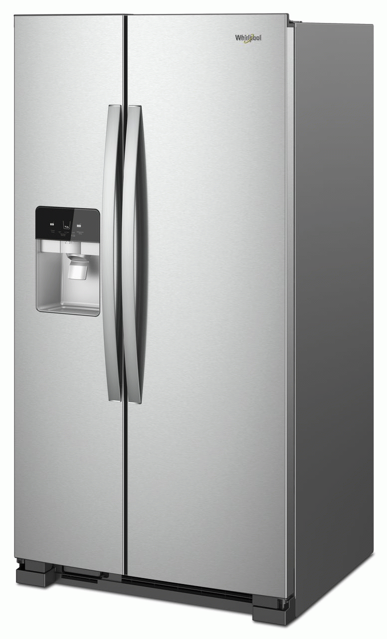 Whirlpool® 21.4 Cu. Ft. Side-by-Side Refrigerator-Fingerprint Resistant Stainless Steel-Scratch & Dent-2