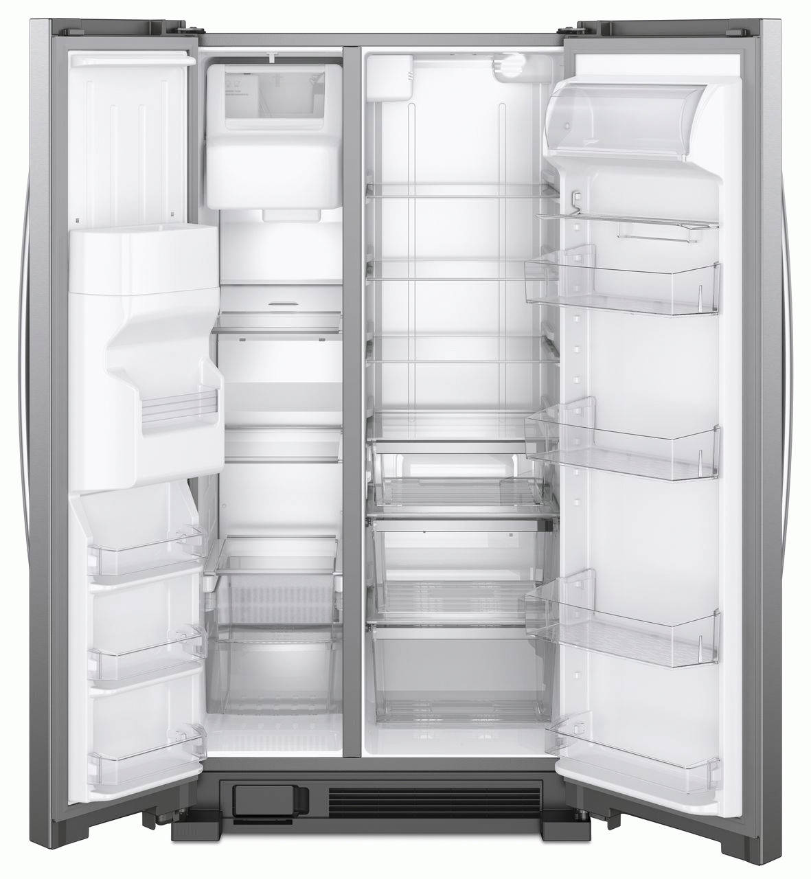 Whirlpool® 21.4 Cu. Ft. Side-by-Side Refrigerator-Fingerprint Resistant Stainless Steel-Scratch & Dent-3