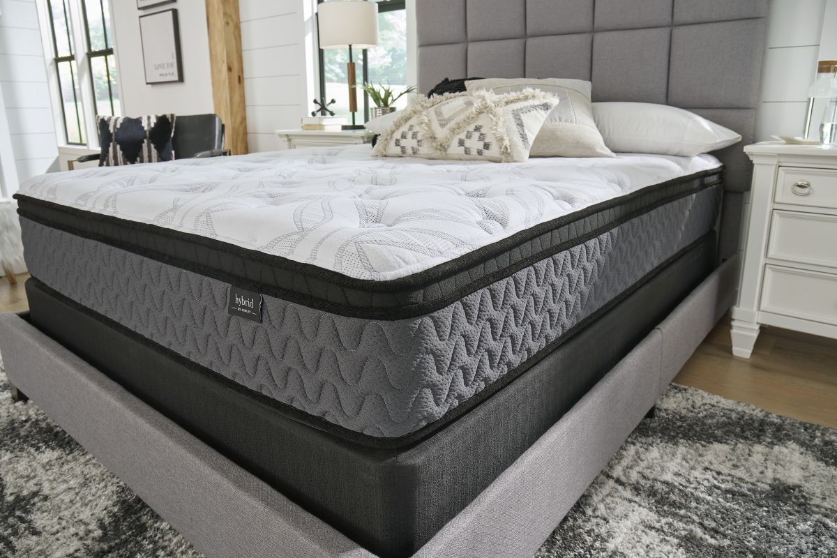 12 Hybrid Pillow Top Medium Queen Mattress in a Box Jarons Furniture Outlet Bordentown and Lumberton NJ