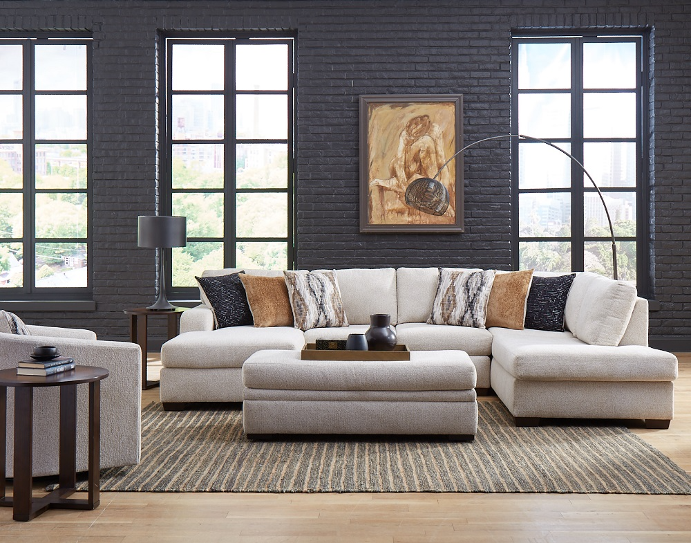 Shops sectional sofas with pillow backs