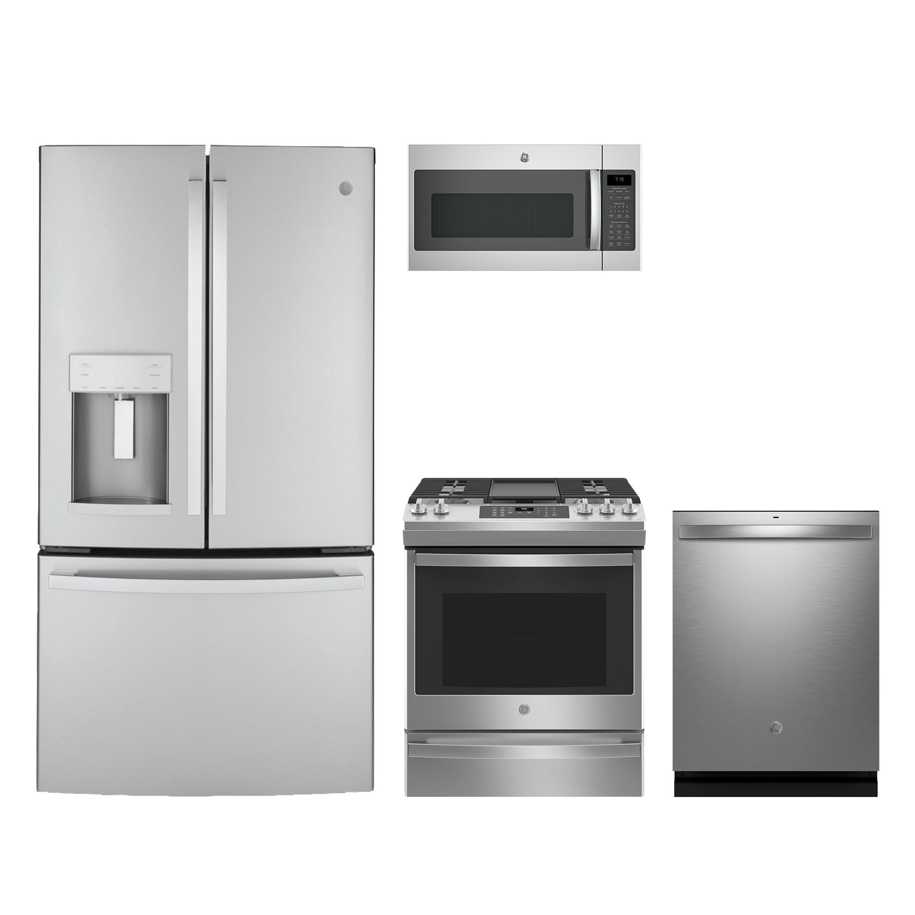 Lg 4 piece kitchen appliances package hotsell