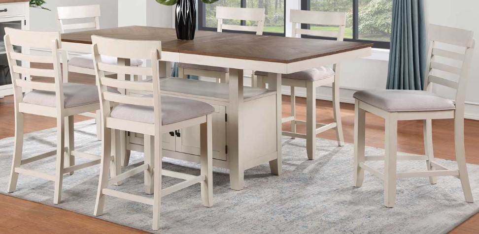 Steve Silver Co. Hyland 7-Piece Counter Dining Set | Jarons Furniture ...