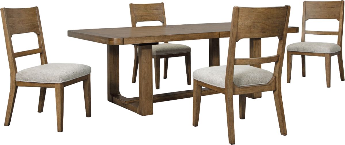 Signature Design by Ashley® Cabalynn 5Piece Light Brown Dining Table