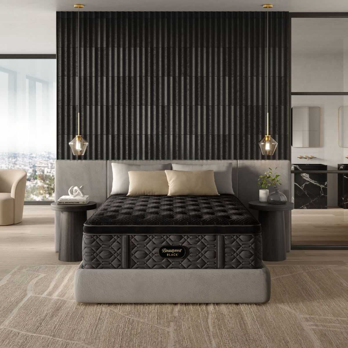Beautyrest Black® Series 3 Pocketed Coil® 16.25" Medium Pillow Top Queen Mattress