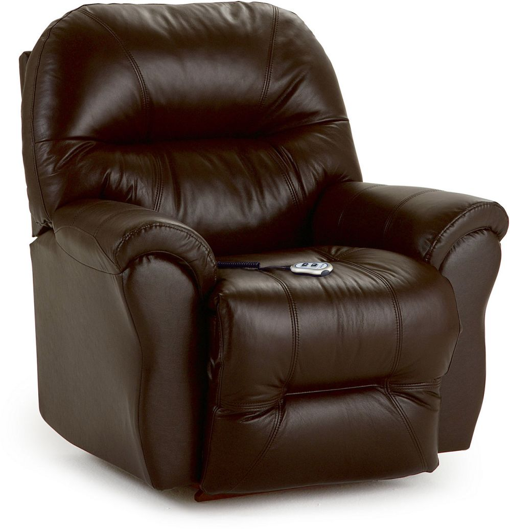 Best Home Furnishings® Bodie Leather Power Space Saver® Recliner 