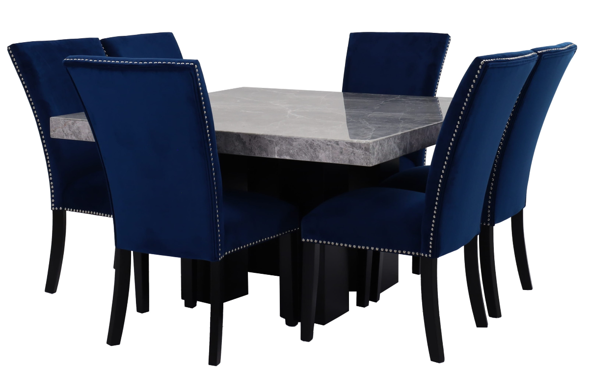 Marble 7 piece dining set sales
