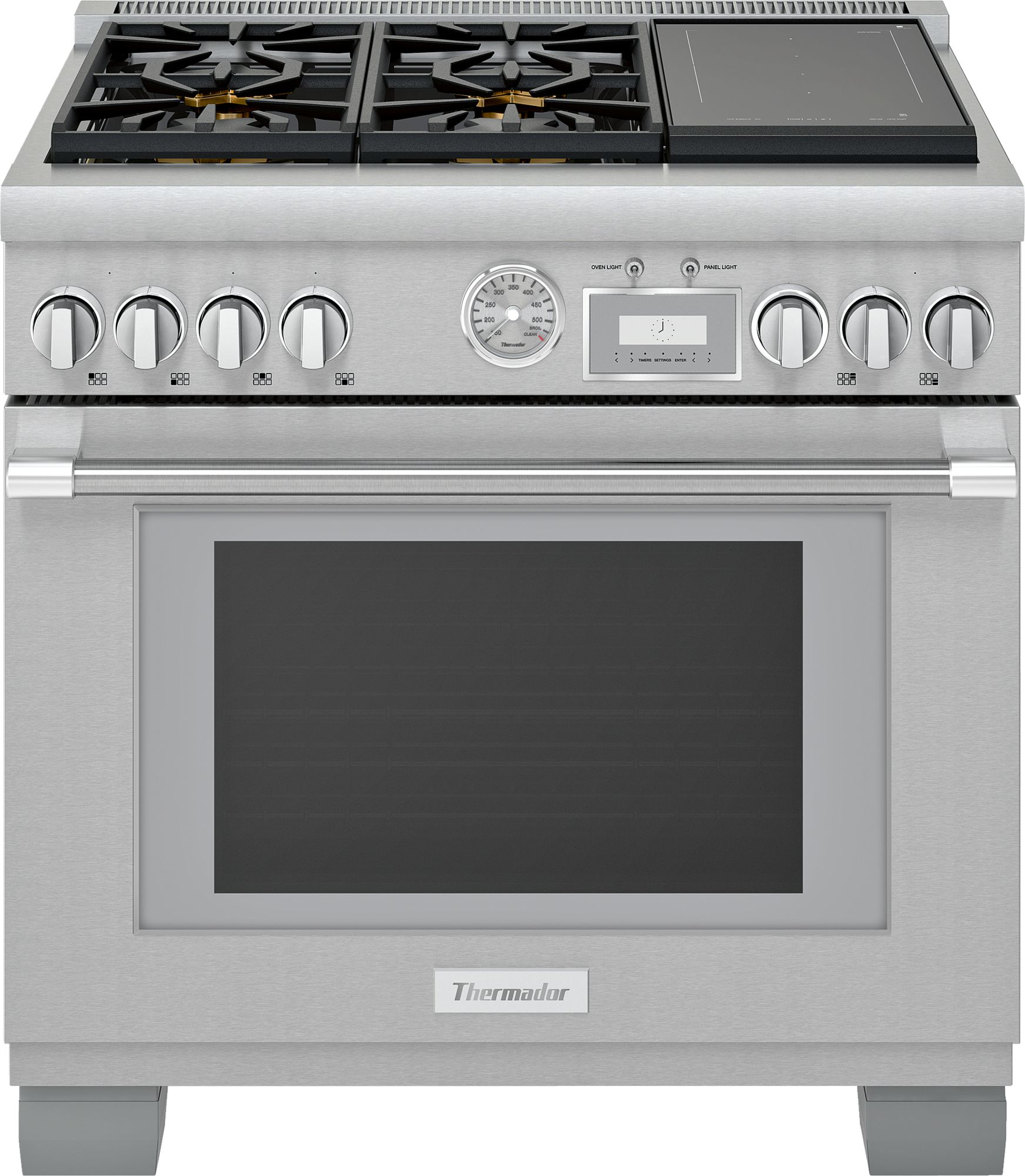 Thermador® Pro Grand® 36" Stainless Steel Pro Style Dual Fuel Natural Gas Range