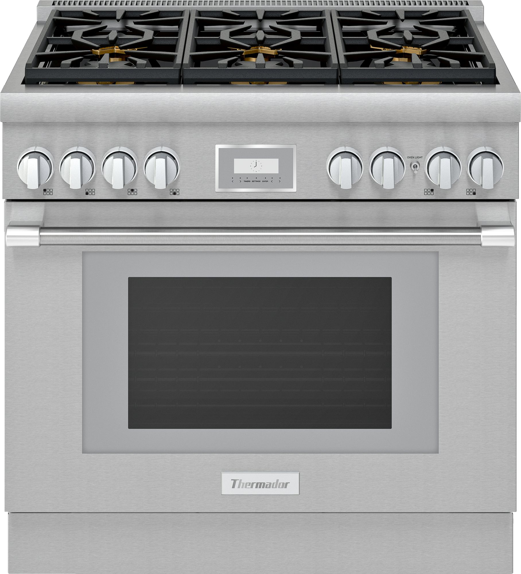 Thermador® Pro Harmony® 36" Stainless Steel Pro Style Dual Fuel Natural Gas Range