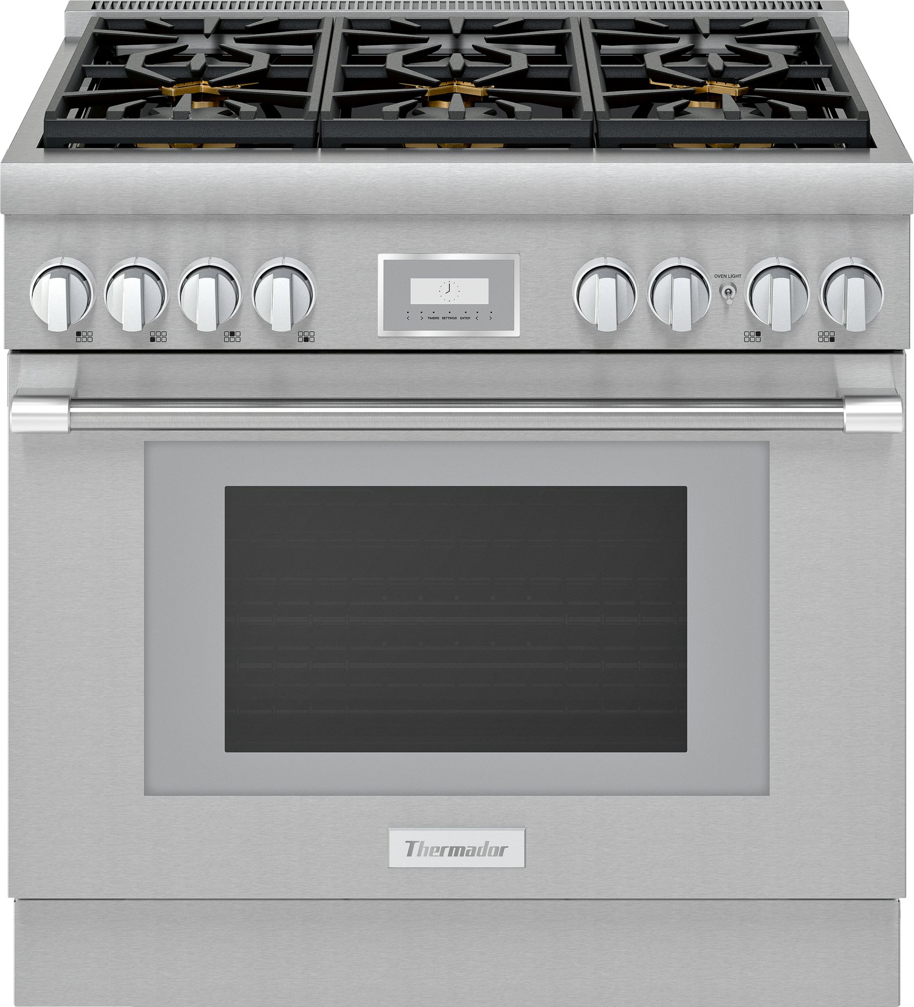 Thermador® Pro Harmony® 36" Stainless Steel Pro Style Dual Fuel Natural