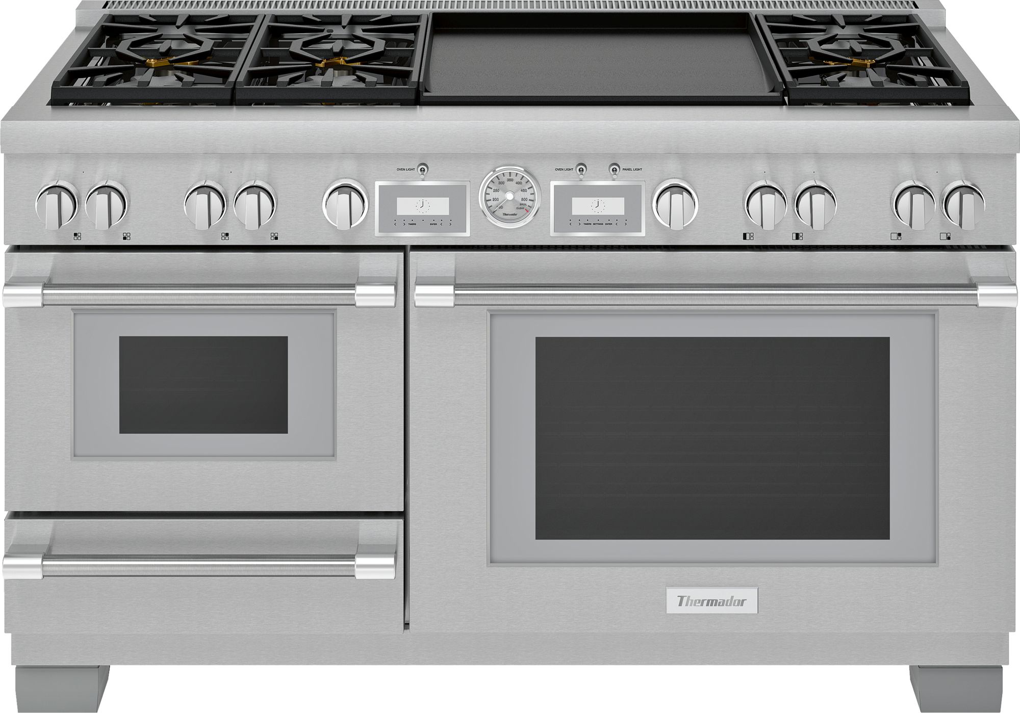 Thermador® Pro Grand® 60" Stainless Steel Pro Style Dual Fuel Natural Gas Range