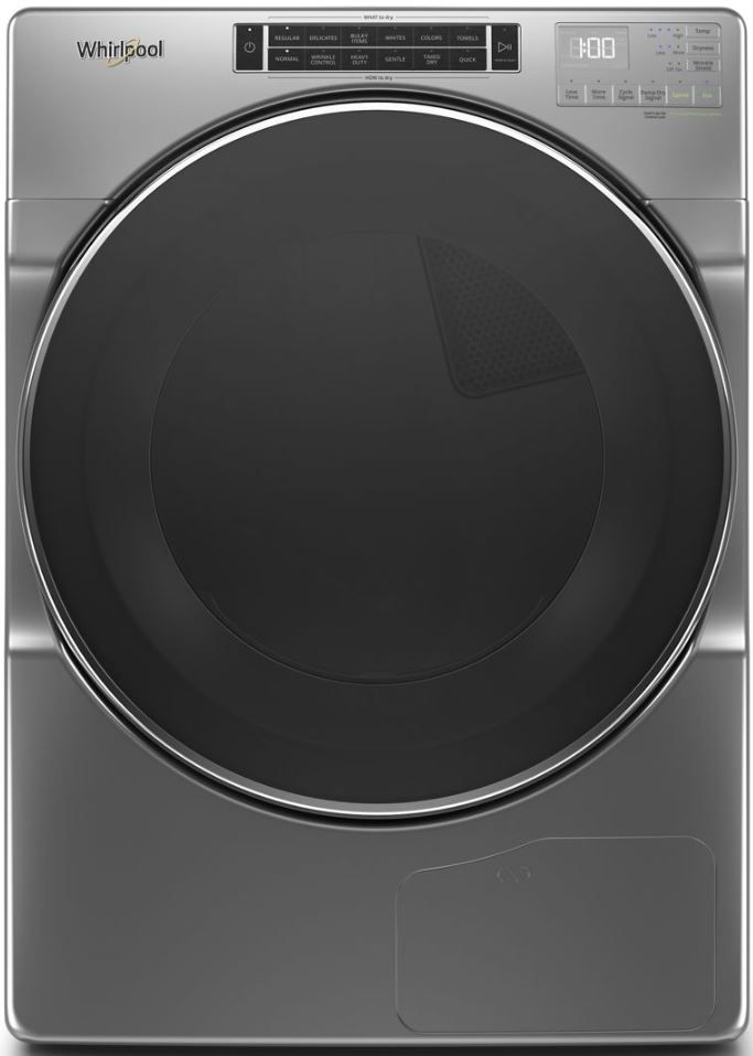 Whirlpool® 7.4 Cu. Ft. Chrome Shadow Front Load Ventless Electric Dryer ...