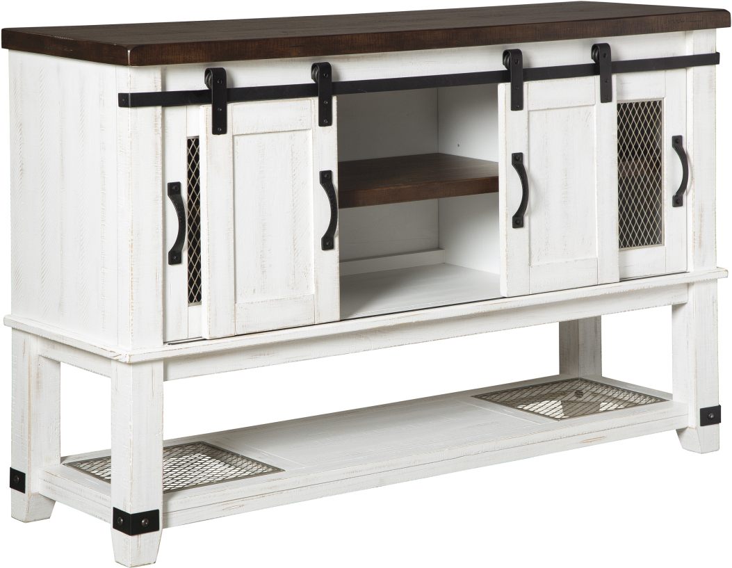 Valebeck Dining Server - White/Brown - (D546-60) Valebeck Dining Server - White/Brown - (D546-60)