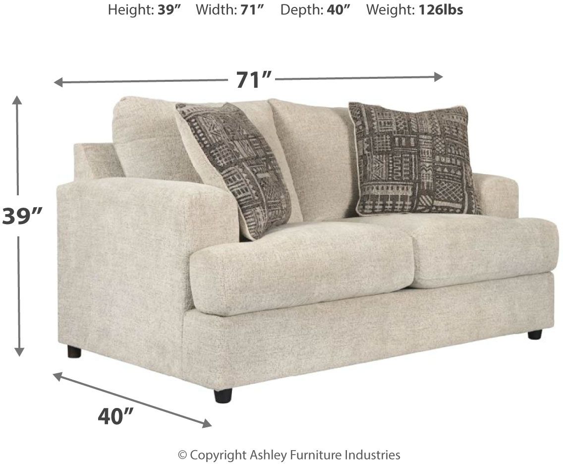 Signature Design by Ashley Soletren Stone Loveseat JR Furniture USA Portland Seattle and Vancouver