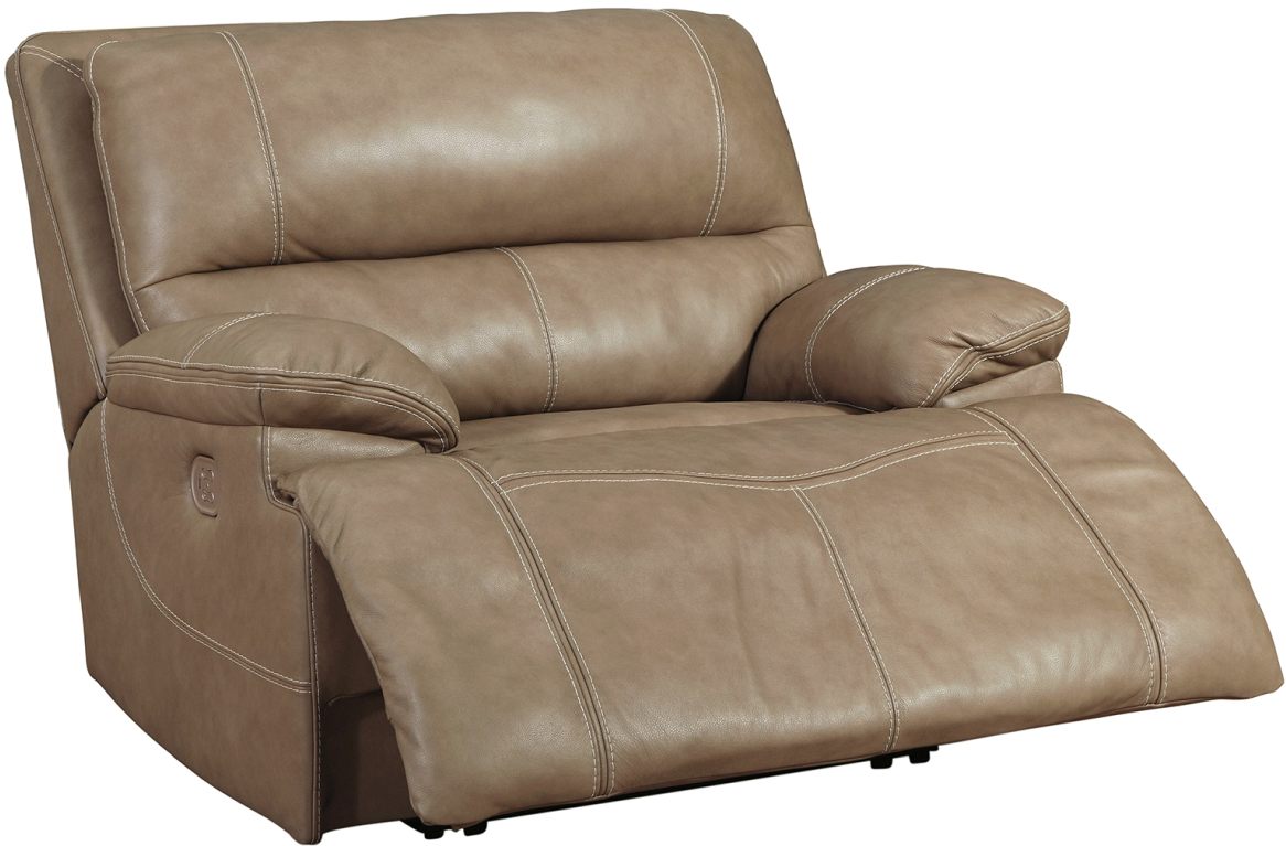 Signature Design by Ashley Ricmen Putty Oversized Power Recliner Farnham s Furniture Galleries Casper Wyoming