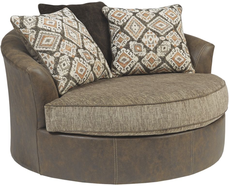 Chocolate swivel chair sale