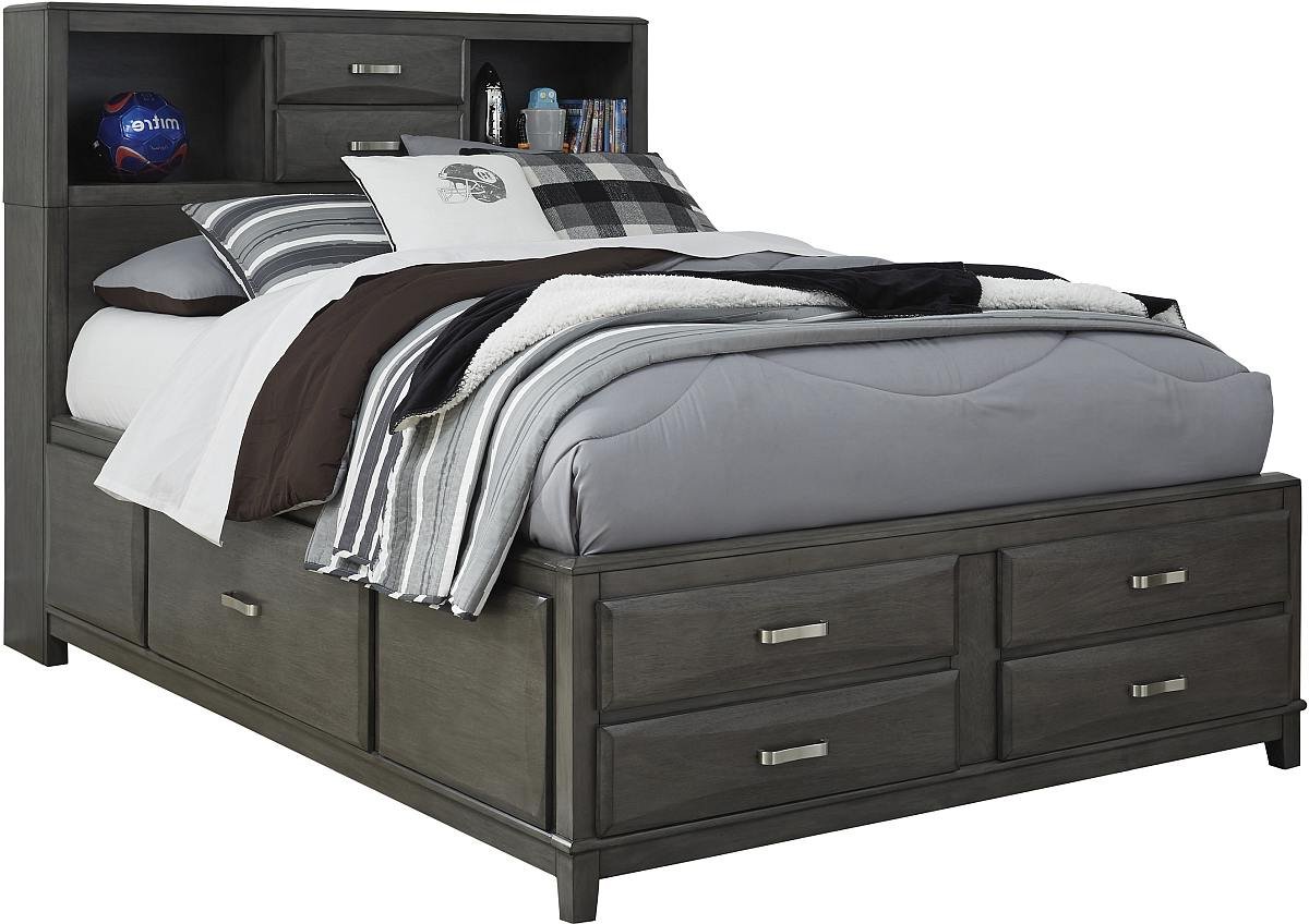 Signature Design By Ashley® Caitbrook Gray Full Storage Bed | Jarons ...