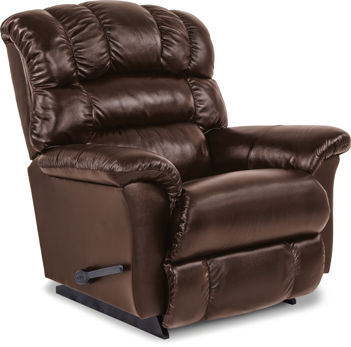 La Z Boy Randell Leather Reclina Rocker Recliner Kubin s Furniture Mattress St. Louis Michigan