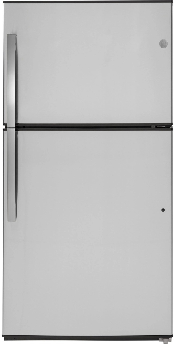 GE® 33 in. 21.1 Cu. Ft. Stainless Steel Top Freezer Refrigerator