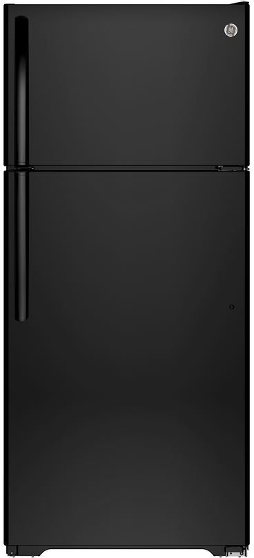 GE® 33 in. 21.2 Cu. Ft. Black Top Freezer Refrigerator