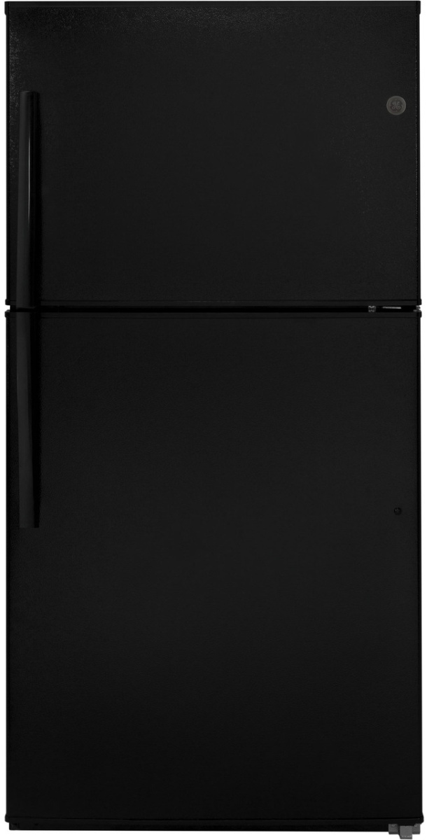 GE® 33 in. 21.1 Cu. Ft. Black Top Freezer Refrigerator