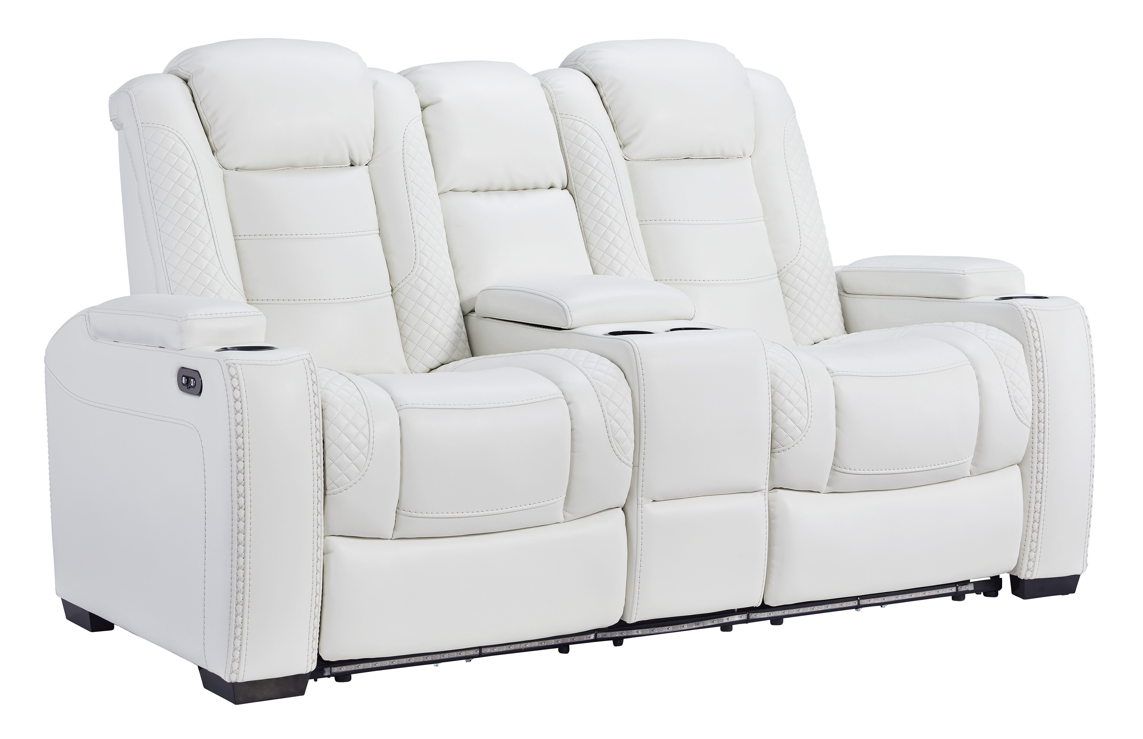 Signature Design by Ashley Party Time Power Reclining Loveseat with Console Pruitt s Fine Furniture Phoenix Prescott Valley AZ