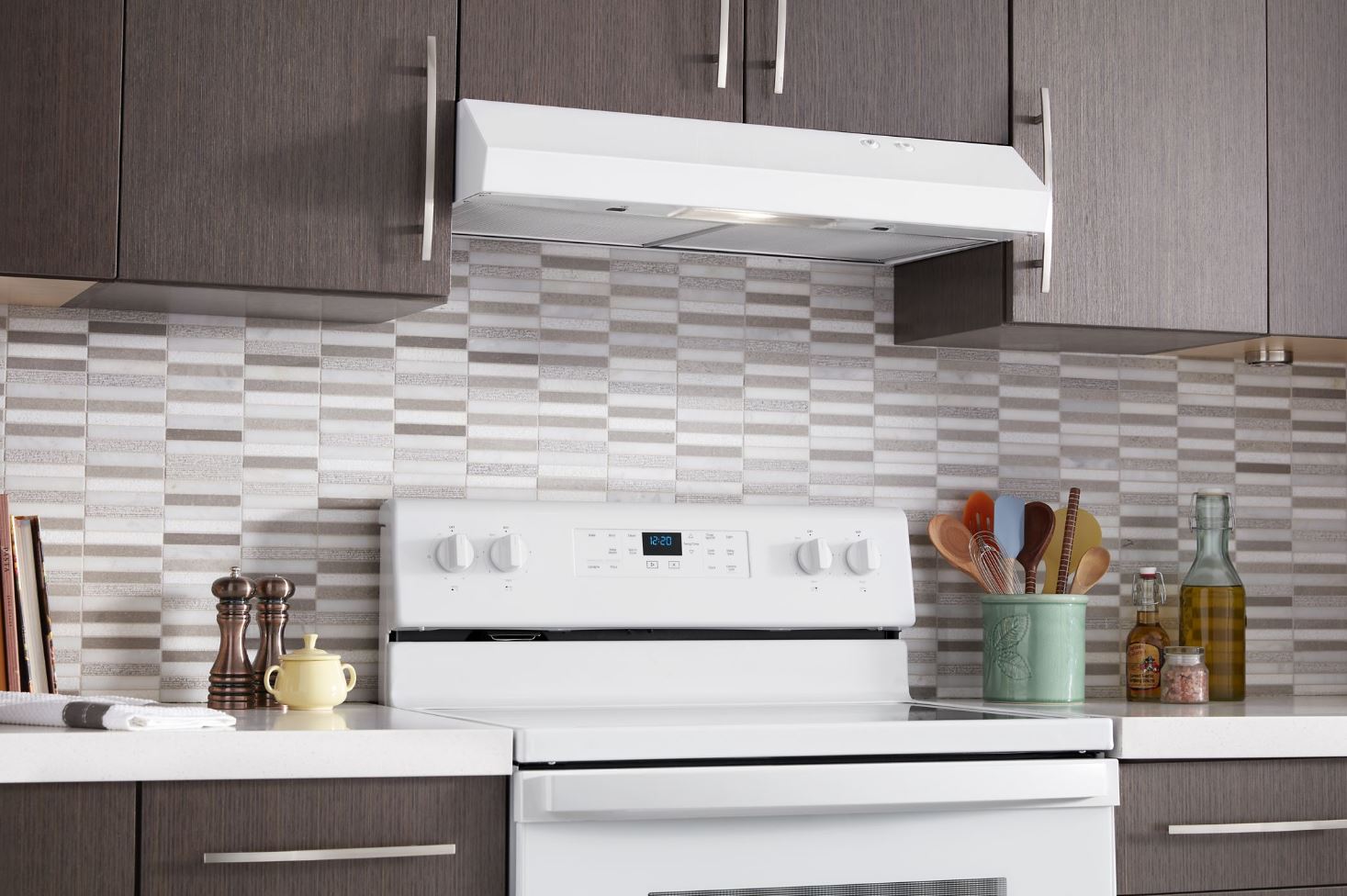 Amana® 30" White Under Cabinet Range Hood-4