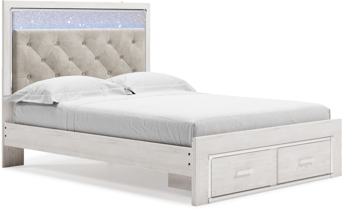 Altyra Storage Bed - White Altyra Storage Bed - White