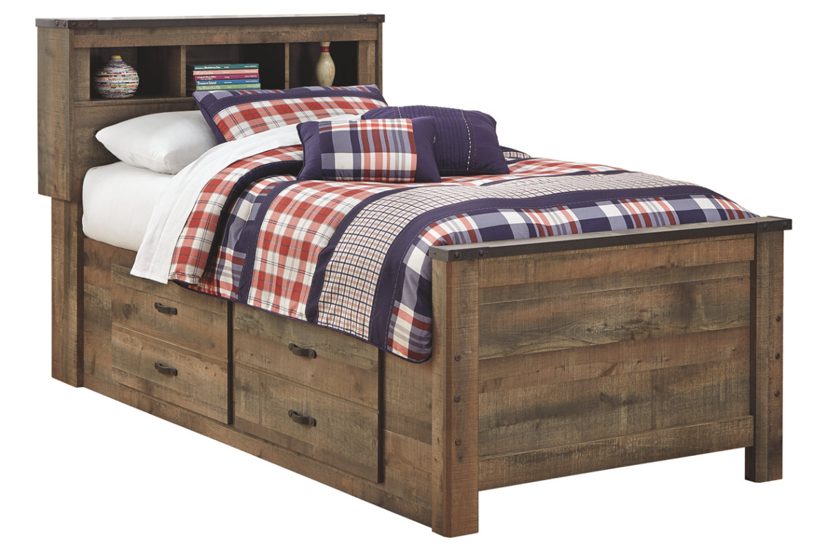 Signature Design By Ashley Trinell Rustic Brown Full Bookcase Storage Bed New Age Home Signature Design By Ashley Trinell Rustic Brown Full Bookcase Storage Bed New Age Home