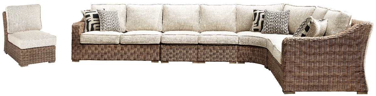 Beachcroft 6 Piece Outdoor Modular Seating Beachcroft 6 Piece Outdoor Modular Seating