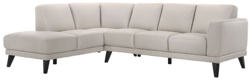 New Classic® Home Furnishings Altamura Mist Gray Left Arm Facing Three Seat Sofa-0