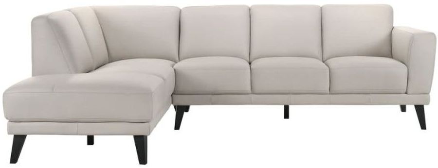 New Classic® Home Furnishings Altamura Mist Gray Left Arm Facing Three Seat Sofa-3