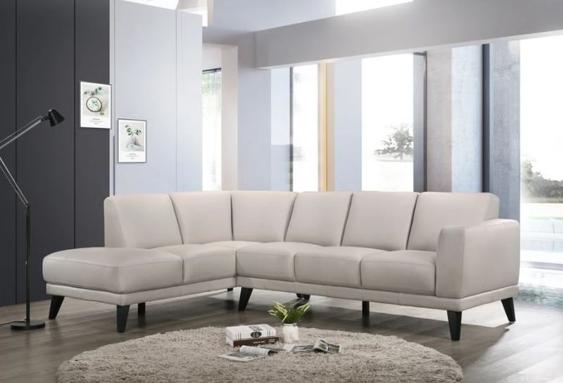 New Classic® Home Furnishings Altamura Mist Gray Left Arm Facing Three Seat Sofa-4